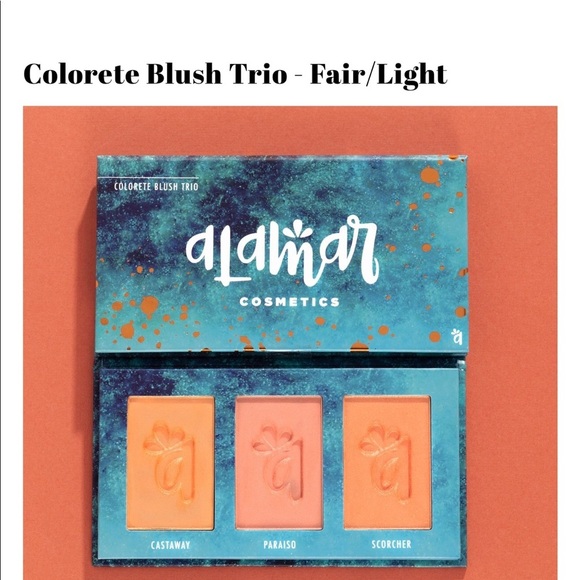 Alamar Colorette Blush‎ Trio palette Fair-light NEW - Picture 1 of 8
